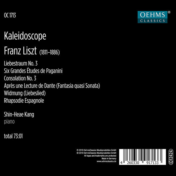 Shin-Heae Kang : Kaleidoscope: Shin-Heae Kang Plays Liszt (CD, Album, Dig)