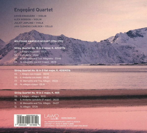 Wolfgang Amadeus Mozart, Engegård Quartet : String Quartets Dedicated To Haydn K. 421, K. 428 & K. 465 (CD, Album)