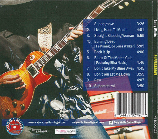 Andy Watts (8) Featuring Special Guests Joe Louis Walker And Eliza Neals : Supergroove (CD, Album)