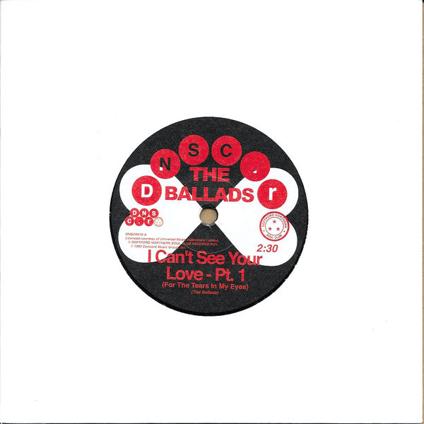 The Ballads : I Can't See Your Love (For The Tears In My Eyes) (7", Single, RE, RM)