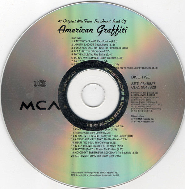 Various : 41 Original Hits From The Sound Track Of American Graffiti (2xCD, Comp)