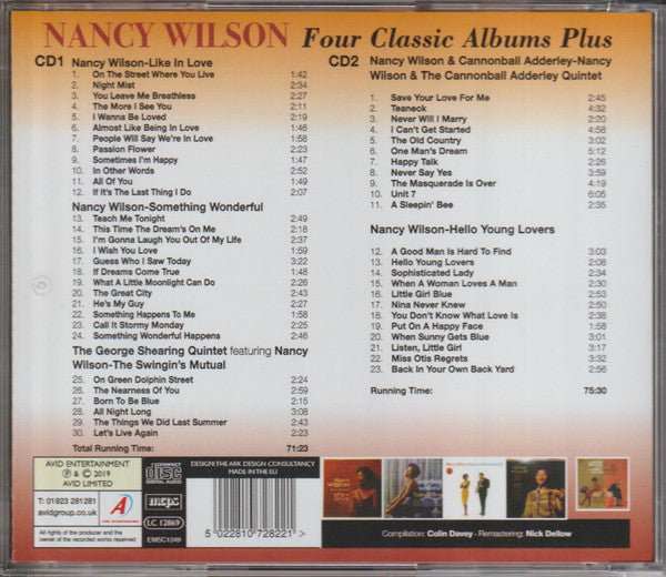 Nancy Wilson : Four Classic Albums Plus (2xCD, Comp)