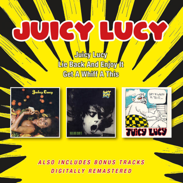 Juicy Lucy : Juicy Lucy / Lie Back And Enjoy It / Get A Whiff A This (2xCD, Comp, RM)