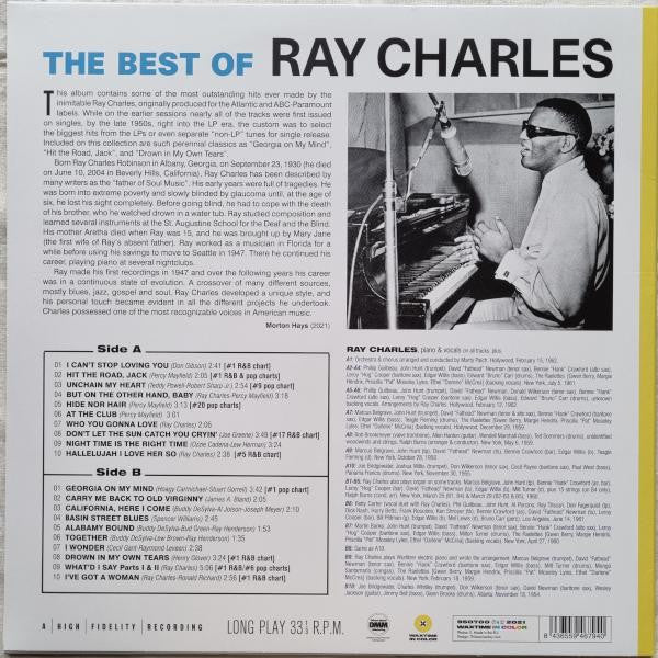 Ray Charles : The Best Of Ray Charles (LP, Comp, Ltd, Yel)