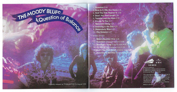 The Moody Blues : A Question Of Balance (CD, Album, RE, RM, Arv)