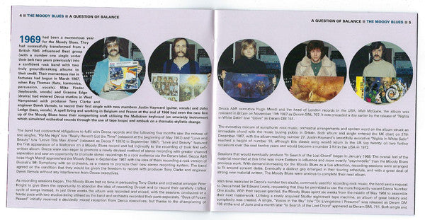 The Moody Blues : A Question Of Balance (CD, Album, RE, RM, Arv)