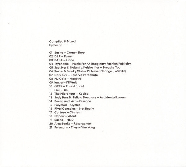 Sasha : LUZoSCURA (CD, Mixed, Dig)