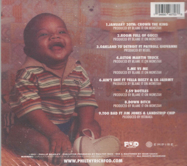 Philthy Rich : Phillip Beasley (CD, Album)