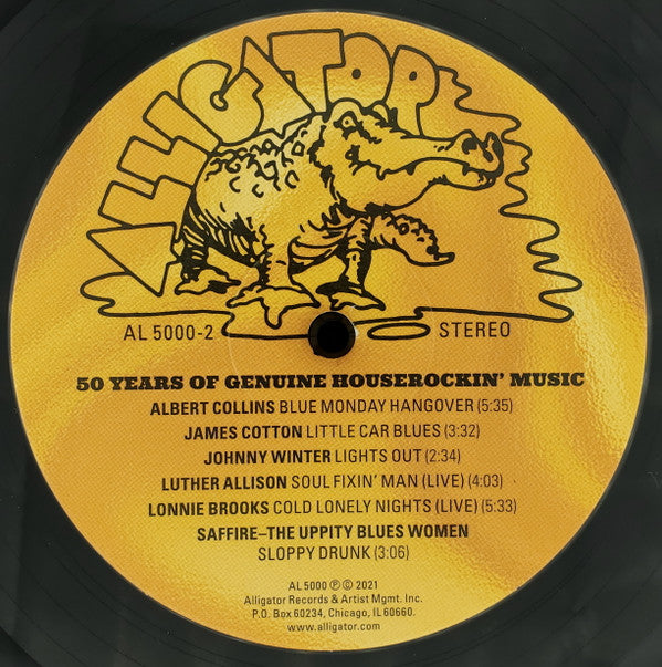 Various : Alligator Records—50 Years Of Genuine Houserockin' Music (2xLP, Comp)