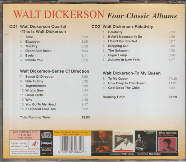 Walt Dickerson : Four Classic Albums (2xCD, Comp, RM)