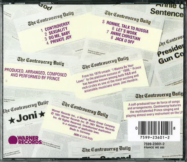 Prince : Controversy (CD, Album, RE)
