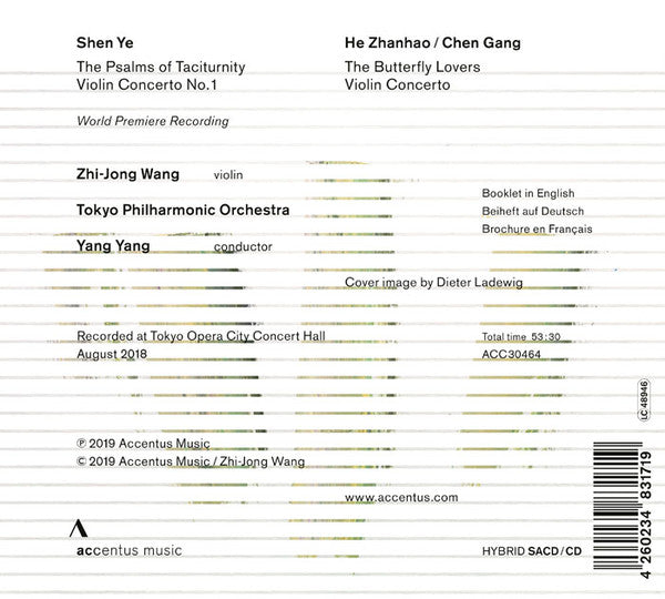 Shen Ye, He Zhan Hao / Chen Gang - Zhi-Jong Wang, Tokyo Philharmonic Orchestra, Yang Yang (2) : The Psalms Of Taciturnity | The Butterfly Lovers (SACD, Hybrid, Album)