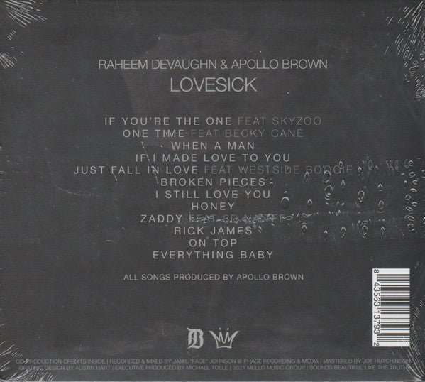 Raheem DeVaughn & Apollo Brown : Lovesick (CD, Album)