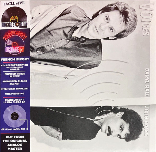 Daryl Hall & John Oates : Voices (LP, Album, RSD, RE, Cle)