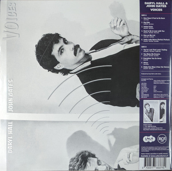 Daryl Hall & John Oates : Voices (LP, Album, RSD, RE, Cle)