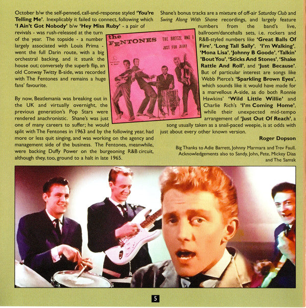 Shane Fenton & The Fentones : Moody Guys...The Collector's Shane Fenton & The Fentones (CD, Comp, Mono)