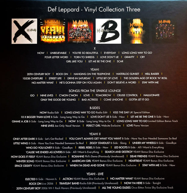 Def Leppard : Vinyl Collection Volume Three (LP, Album, RE, RM + 2xLP, Album, RE, RM + LP, Albu)
