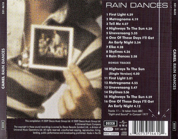 Camel : Rain Dances (CD, Album, RE, RM)