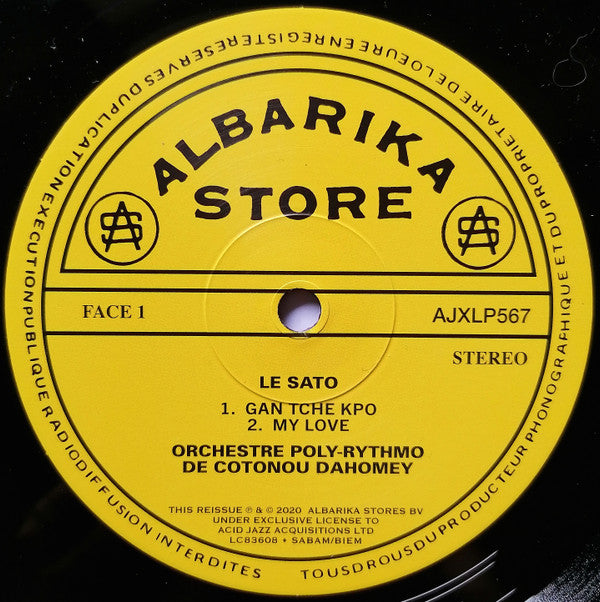 T.P. Orchestre Poly-Rythmo, Clément Mêlomê : Le ‘Sato’ (LP, Album, RE)