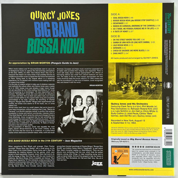 Quincy Jones : Big Band Bossa Nova (LP, Album, Ltd, RE, Yel)