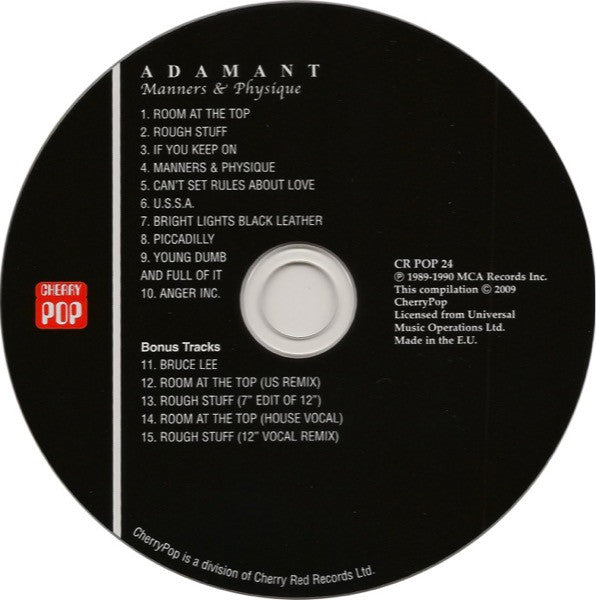 Adam Ant : Manners & Physique (CD, Album, RE, RM)