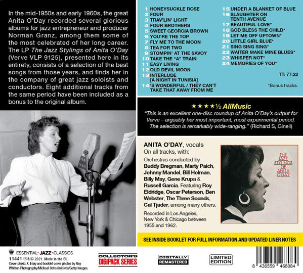Anita O'Day : The Jazz Stylings of Anita O'Day (CD, Comp)