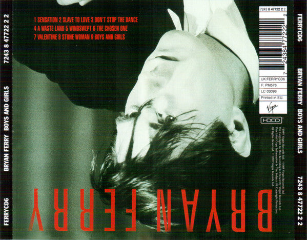 Bryan Ferry : Boys And Girls (HDCD, Album, RE, RM, RP)