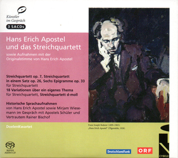 Hans Erich Apostel : Hans Erich Apostel Und Das Streichquartett (3xSACD, Multichannel)