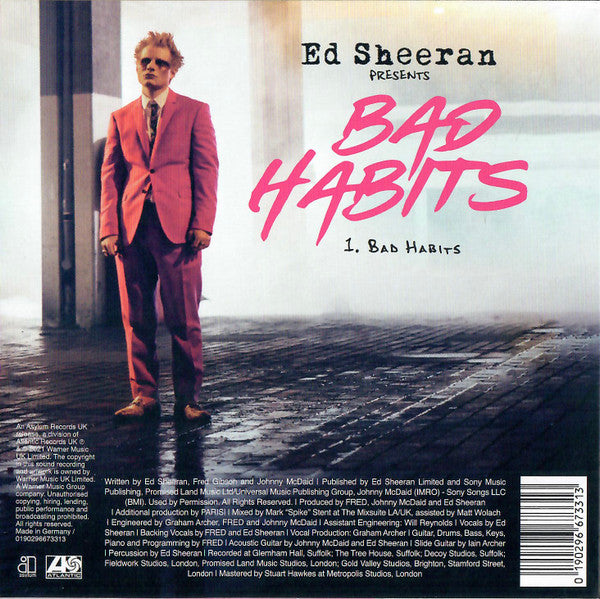 Ed Sheeran : Bad Habits (CD, Single, Ltd)