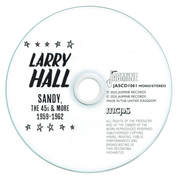 Larry Hall (3) : Sandy, The 45s And More, 1959-1962  (CD, Comp, Mono)