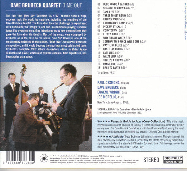 Dave Brubeck Quartet* : Time Out (CD, Comp, RM)