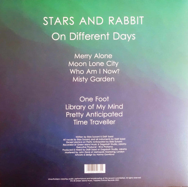 Stars And Rabbit : On Different Days (LP, Album, Ltd, Blu)