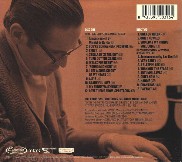 Bill Evans : Behind The Dikes: The 1969 Netherlands Recordings (2xCD, Album)
