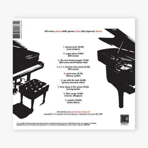 The Bill Evans Trio : On A Friday Evening (CD, Album)