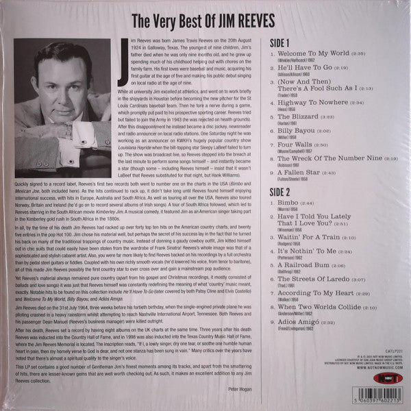 Jim Reeves : The Very Best Of (LP, Comp, 180)