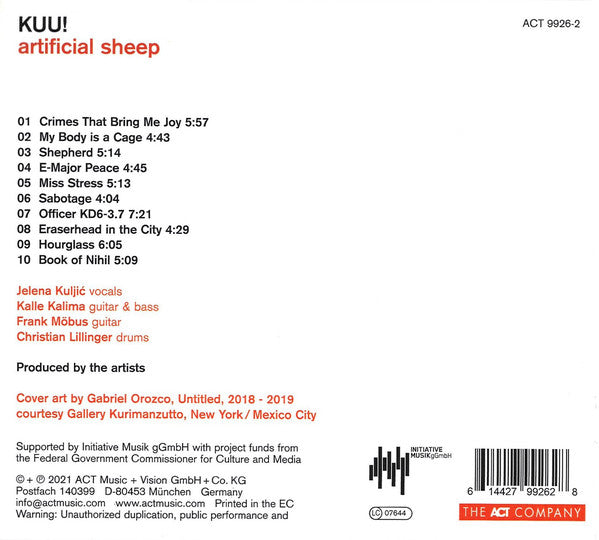 Kuu! : Artificial Sheep (CD, Album)