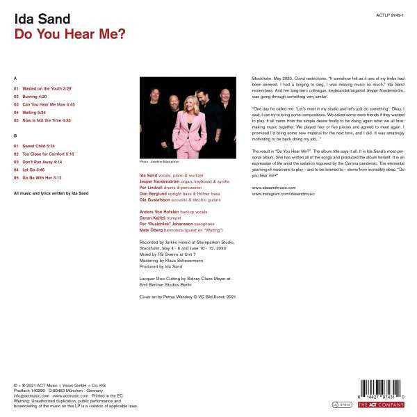 Ida Sand : Do You Hear Me? (LP, Album, 180)