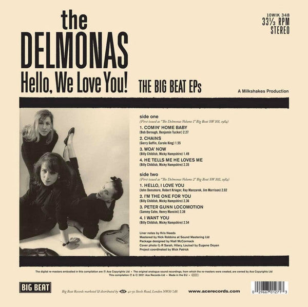 The Delmonas* : Hello, We Love You! The Big Beat EPs (10", Comp, RM)