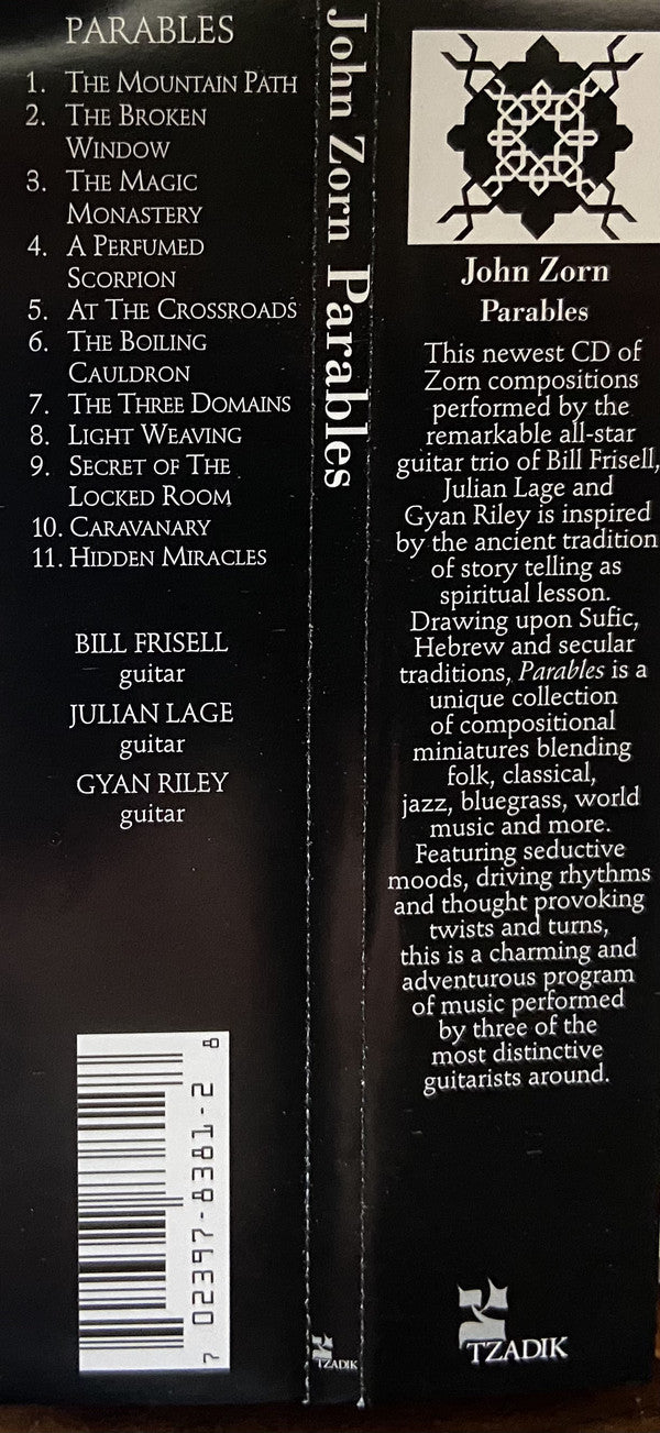 John Zorn : Parables (CD, Album)