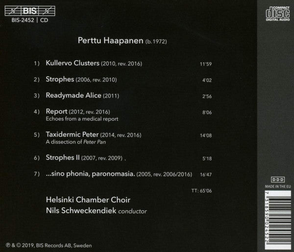Perttu Haapanen, Helsinki Chamber Choir, Nils Schweckendiek : Reports (CD, Album)