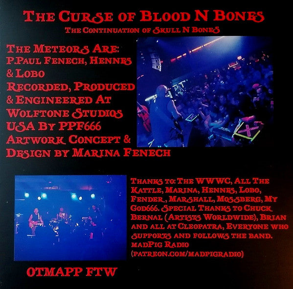 The Meteors (2) : The Curse Of Blood N Bones (LP, Album, Ltd, Red)