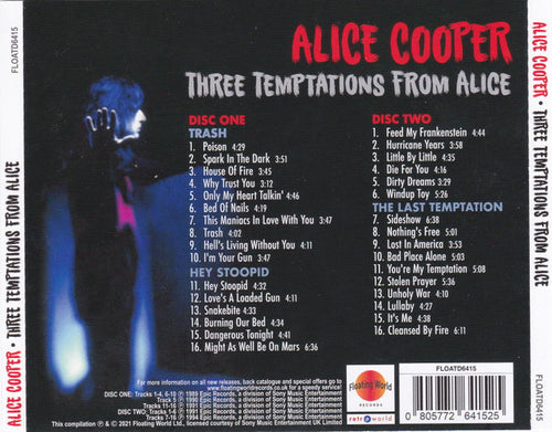 Alice Cooper (2) : Three Temptations From Alice (2xCD, Comp)