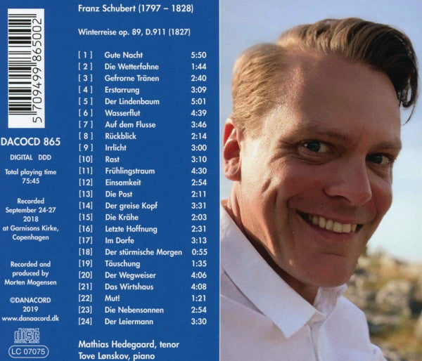 Franz Schubert, Mathias Hedegaard, Tove Lønskov : Winterreise (CD, Album)