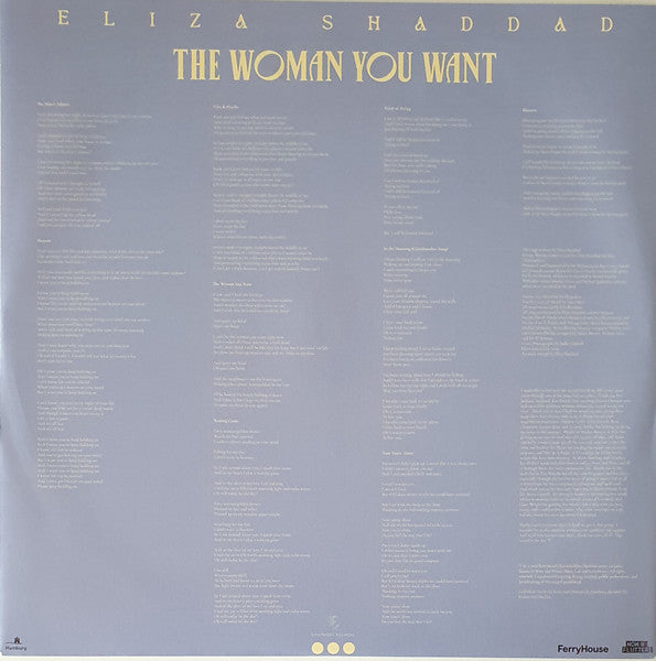 Eliza Shaddad : The Woman You Want (LP, Album, Ltd, Tra)