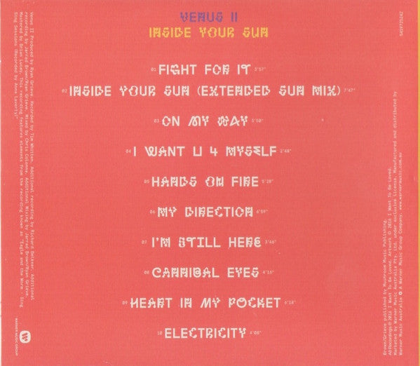 Venus II (2), Eagle And The Worm : Inside Your Sun / Sing Sing Sessions (2xCD, Album)