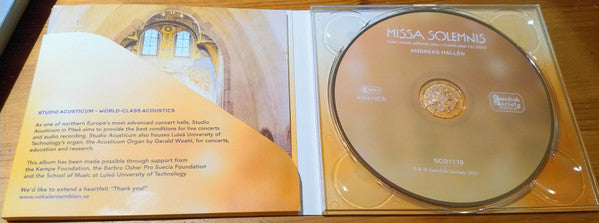 Andreas Hallén, The Erik Westberg Vocal Ensemble : Missa Solemnis (CD, Album)