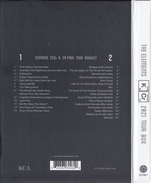 King Crimson : The Elements (2021 Tour Box) (2xCD, Comp)