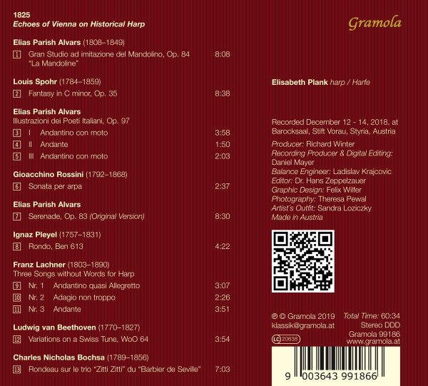 Elisabeth Plank : 1825 (CD, Album)