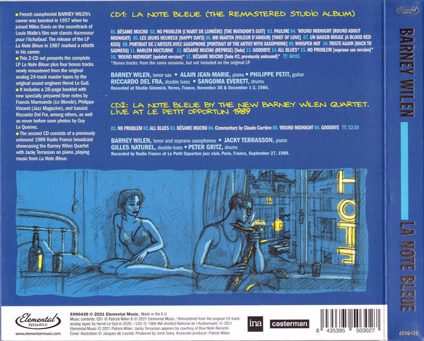 Barney Wilen : La Note Bleue (CD, Album, RE, RM + CD, Album)