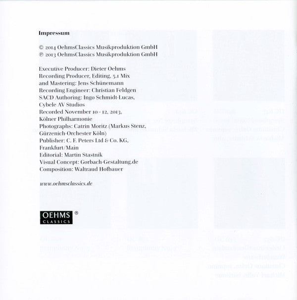 Gustav Mahler - Gürzenich-Orchester Kölner Philharmoniker, Markus Stenz : Symphonie Nr. 6 (2xSACD, Hybrid, Multichannel, Album)